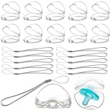 Schnullerbox für Baby,10 Stück Transparentes Schnulleretui mit...