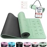 OUTDOUSE Yoga Matte, TPE Yogamatte Rutschfest Hautfreundliche Gymnastikmatte mit...