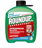 Roundup Unkrautfrei Express, 2,5 Liter Fertigmischung zur Bekämpfung von...