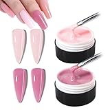 GZSYY Builder Gel für Nägel Aufbaugel für Gelnägel UV Gel 2PCS Fiberglas Gel...