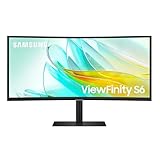 Samsung ViewFinity S65UC Curved Monitor 34 Zoll, Mit Lautsprechern, Bildschirm...