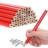TXXATX Zimmermannsbleistift 25 Stück Bleistift Baustelle 175 mm Oval...