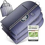 FiRiO® 3 x Kleidersack Anzug Schutzhülle [SEHR GUT]- Premium Kleidersäcke mit...