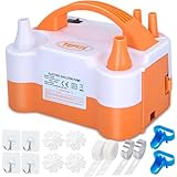 YEPVIE Luftballonpumpe Elektrische, 600W Elektrische Ballonpumpe mit 14...
