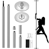 Yaheetech Tanzstange 45 mm, Pole Dance Stange 225 cm bis 274,5 cm...