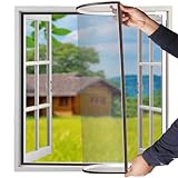 Fliegengitter Fenster Magnet, 120 x 130 cm DIY Insektenschutz...
