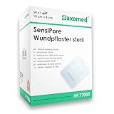 50 Stück Wundpflaster steril 10x8 - steriler Wundverband Pflaster sensitiv -...