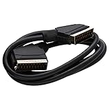 kenable Scart-Kabel, 21-polig, 1 m, Schwarz