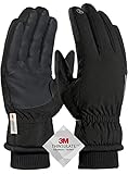 Skihandschuhe Herren, TRENDOUX Hyperwarm wasserdichte Thermo Winterhandschuhe...