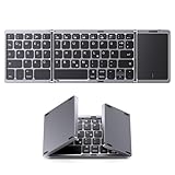 OMOTON Bluetooth-Faltbare-Tastatur, Kabellose Wiederaufladbare Klapptastatur mit...