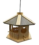 Dehner Natura Wildvogel-Futterhaus Dakota, ca. 30 x 26 x 22 cm, Kiefernholz,...