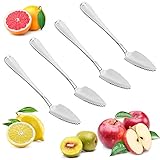 BESTONZON 4 Stücke Edelstahl Grapefruitlöffel Eislöffel Grapefruitbesteck...