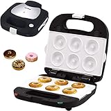 Syntrox Germany SM-1500W-Donut Maker - für 6 Donuts mit austauschbaren Keramik...