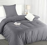 Utopia Bedding Bettwäsche 135x200 Set - Mikrofaser Bettbezug 135x200 cm + 1...