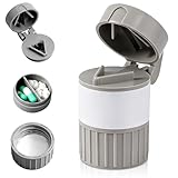 4 in 1 Tablettenmörser mit Tablettenteiler, Multifunktionaler Tablettenteiler...