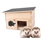 Tool&Tree - Igelhaus aus robustem Holz mit Labyrintheingang und Boden – 32cm x...