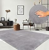 the carpet Relax Moderner Flauschiger Kurzflor Teppich, Anti-Rutsch Unterseite,...