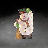Konstsmide LED Fensterbild, Schneemann, 20 warm weiße Dioden, 230V, Innen,...