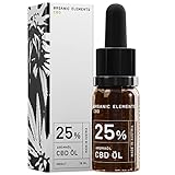 ORGANIC ELEMENTS CBD-Öl 25% Hanföl-Tropfen mit 2500 mg Cannabidiol –...