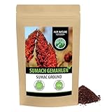 Sumach Gewürz (125g), Sumachpulver, Sumach gemahlen, Essigbaumgewürz, schonend...