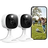 AOQEE 2K Überwachungskamera Aussen/Innen - Kamera Überwachung Aussen, WLAN...