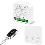 Tedeligo Kabelloser Dimmer Funk Lichtschalter Mit Fernbedienung, AC230V Dimmbare...