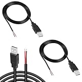 KARELLS USB Pigtail 2 Stück,2 Adriges USB 2.0-Kabel,2 m Langes USB...