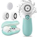 TOUCHBeauty 3 in 1 Elektrische Gesichtsreinigungsbürste, Wasserdichte...