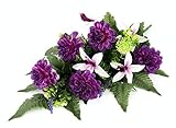 Grableger Grabschmuck mit Künstlichen Dahlien und Orchideen Grabaufleger...