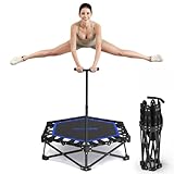 HXD-ERGO Klappbar Fitness Trampolin Erwachsene Indoor, Keine Installation...