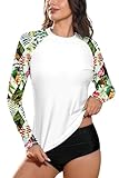 BesserBay Surf-Sash Guards für Damen UV Shirt Bademode Rash Guard Langarm...