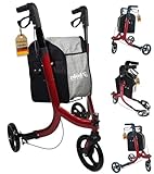 FabaCare Dreirad Rollator, Lemur, 3-Rad Leichtgewichtrollator, Delta-Rollator,...