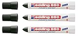 edding Spezialmarker 950 industry painter, 10 mm | (3 Marker, schwarz)