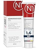 N1 Hämorrhoiden Gel 40 ml - Medizinprodukt gegen Brennen, Schmerzen, Blutungen...