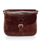 SID & VAIN Schultertasche echt Leder - Handtasche Yale - Umhängetasche...
