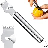 Praktisch Zitronenreibe Edelstahl für Schalenstreifen, Robustes Küchenwerkzeug...