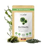 Bio Chlorella Tabletten hochdosiert 240 Stück 500mg Vegan, ohne Zusätze,...