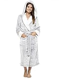 CityComfort Bademantel Damen Flauschig, Fleece Morgenmantel Damen Dressing Gown...