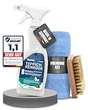 Treufix - Teppichreiniger & Polsterreiniger [Profi SET inkl. Teppichbürste &...