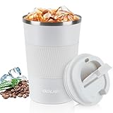 Aolieh Thermobecher, Kaffeebecher mit Auslaufsicherem Deckel, Thermobecher-...