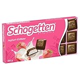 Schogetten Joghurt-Erdbeer 100g Schokoladentafel, praktisch einzeln portioniert....