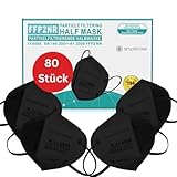 Simplecase 80 Stück FFP2 Maske, Zertifiziert von offiziell benannter Stelle...