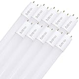 NCC-Licht 10 x LED Leuchtmittel T8 Glas Röhre 150cm 22W/865 G13 HO 3520lm...