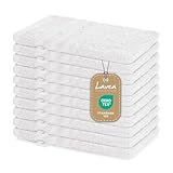 Lavea 10er Set Waschhandschuh 15x21 cm – Saugstarke und Weiche Waschhandschuhe...
