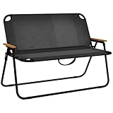 Outsunny 2-Sitzer Gartenbank, Sitzbank, Klappbare Campingbank, Klappbank bis 220...