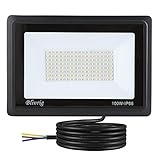 Blivrig 100W LED Strahler Außen Kalt Weiß 6000K 10000LM, 160 Scheinwerfer...
