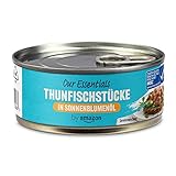 by Amazon Thunfischstücke in Sonnenblumenöl, 145g (1er-Pack)