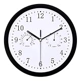 Wanduhr Außen Outdoor | 10 Zoll Gartenuhr Wetterfest Outdoor, Außenuhren...