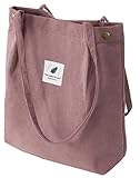 VOKUVIKU Umhängetasche Damen Groß Schule Shopper Beutel tasche Cord Tasche...