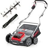 IKRA BOSCH 36V Akku 3in1 Vertikutierer Rasenlüfter IB-SR 36, Fangkorb 45l,...